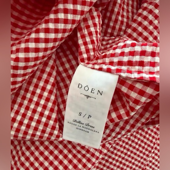 Doen Belline Sun Dress in Red Gingham - Picture 9 of 9